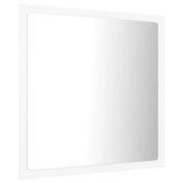 vidaXL Lustro łazienkowe LED, białe, 40x8,5x37 cm, akryl