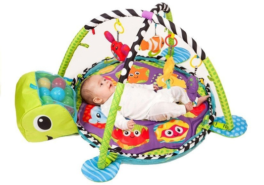 Mata Edukacyjna Dla Maluszka Żółw 3w1 Basen Piłki