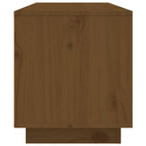 vidaXL Szafka pod TV, miodowy brąz, 80x35x40,5 cm, lite drewno sosnowe