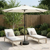 Parasol ogrodowy z oświetleniem LED i podstawą 300 x 300 cm