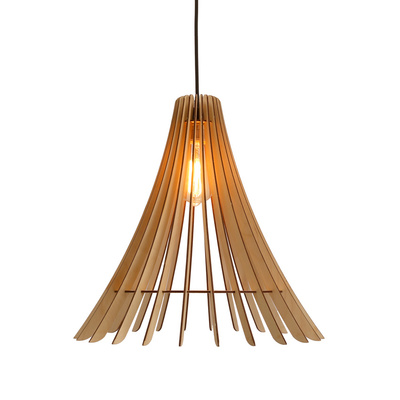 Eco 1 lampa wisząca 1x40 e27 Abażur drewniany
