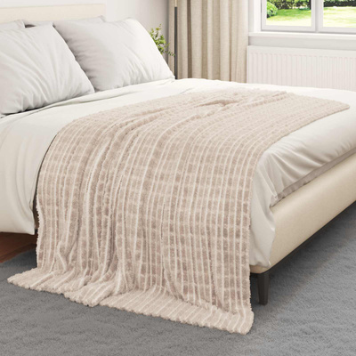 Koce narzutowe 6 pcs Beżowy 200 x 150 cm Polar