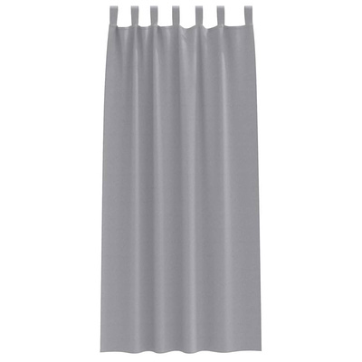 Firany blackout z kółkami 2 pcs Jasnoszary 260 x 140 cm