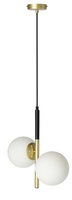 Lampa wisząca czarny mat/złota 2xE14 Duo 32-01269