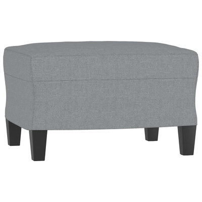 vidaXL Fotel z podnóżkiem, jasnoszary, 60 cm, obity tkaniną wariant 5