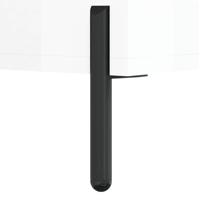 vidaXL Biurko białe z połyskiem, 140x50x75 cm, materiał drewnopochodny
