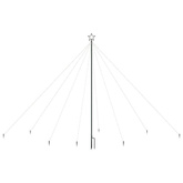 vidaXL Choinka z lampek, wewn./zewn., 576 niebieskich diod LED, 3,6 m