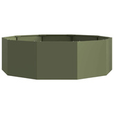 Donica Zielony oliwkowy 120 x 120 x 35 cm Stal