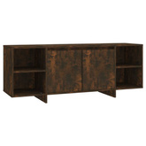 vidaXL Szafka pod TV, przydymiony dąb, 130x35x50 cm, płyta wiórowa