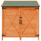 Shed ogrodowy brązowy 106 x 56 x 113,5 cm Drewno Świerkowe