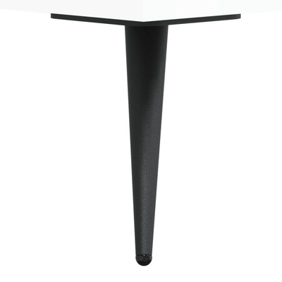 vidaXL Szafka pod TV, wysoki połysk, biała, 150x30x44,5 cm