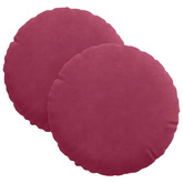 Poduszki na siedziska 2 pcs Czerwone wino ?30 x 13 cm Aksamit