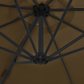 Parasol ogrodowy z przenośną podstawą, taupe