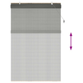 Roleta Szary 140 x 220 cm Bambus