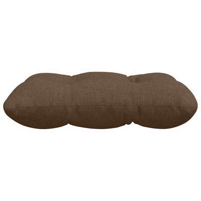 Poduszki na siedziska 4 pcs Brązowy 40 x 40 x 12 cm tkanina
