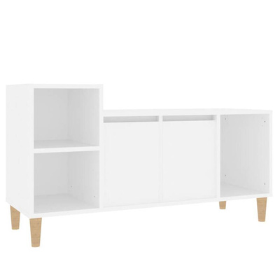 vidaXL Szafka pod TV, biała, 100x35x55 cm, materiał drewnopochodny model standard