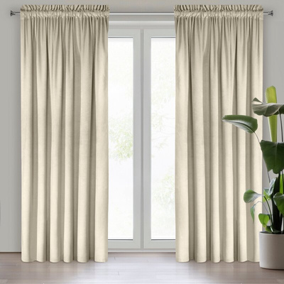 Zasłona Rosa kremowa 140x270