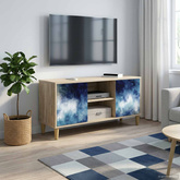 Szafka pod telewizor RAALTE 102 x 33 x 50 cm Sonoma