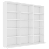 vidaXL Szafka na płyty CD, biała, 102x23x89,5 cm