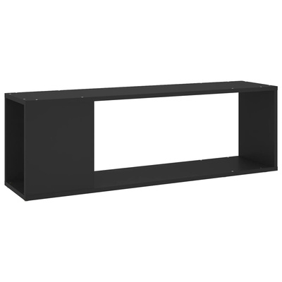 vidaXL Szafka pod TV, czarna, 100x24x32 cm, materiał drewnopochodny