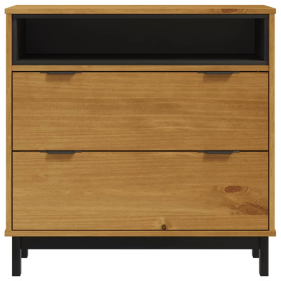 vidaXL Komoda FLAM, 80x40x80 cm, lite drewno sosnowe