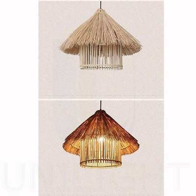 Lampa sufitowa wisząca z bambusa bali natural open