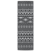 vidaXL Dywan zewnętrzny, czarny, 80x250 cm, PP