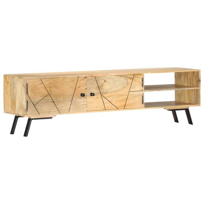 vidaXL Szafka pod TV, 140x30x40 cm, lite drewno mango