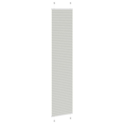 Roleta plisowana jasnoszara 40x200 cm Szerokość tkaniny 39,4 cm