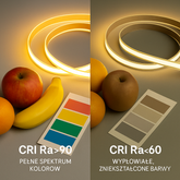 ROLKA 30M Taśma LED COB 48V 10W IP68 528LED/m CRI 90 LHV-2835-XX 3000K IP68