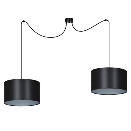 Lampa wisząca ROTO 2 BL BLACK/SILVER