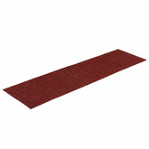 Maty na schody samoprzylepne 15 szt. 76x20 cm Bordowo-czerwone prostokątne