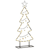 Metalowa choinka świąteczna z podstawą Czarny 90,5 cm Stal