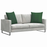 Poduszki na sofę 2 pcs Ciemna zieleń 60 x 60 cm