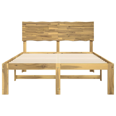 Podwójna rama łóżka z wezgłowiem ROSTOCK Biały 135 x 190 cm