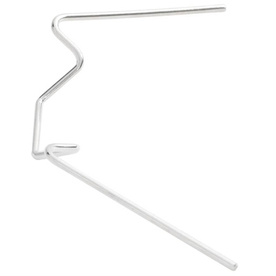 Spinki do szklarni, 100 szt., w kształcie W, stal galwanizowana