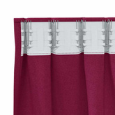Firany blackout z kółkami 2 pcs Czerwone wino 225 x 140 cm