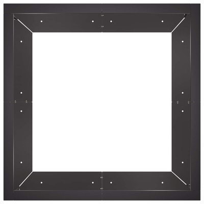 Mur oporowy 4 szt. 100 x 100 x 30 cm Stal Czarny