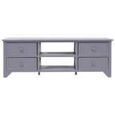 vidaXL Szafka pod TV, szara, 115 x 30 x 40 cm, drewno paulownia