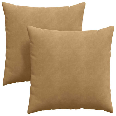 Poduszki na sofę 2 pcs Brązowy 60 x 60 cm Tkanina sztruksowa