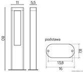 Lampa ogrodowa stojąca GL15403