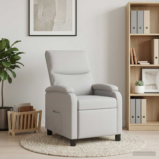 Fotel recliner Szary chmur tkanina