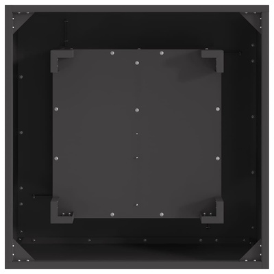 Kominek Czarny 60 x 60 x 30 cm Stal