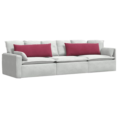 Poduszki na sofę 2 pcs Czerwone wino 120 x 40 cm