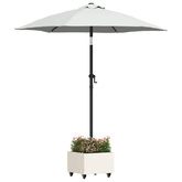 Podstawa do parasola Biały 45 x 45 x 45 cm Stal