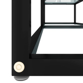 vidaXL Szafka pod TV, biały marmur, 140x40x40,5 cm, szkło hartowane