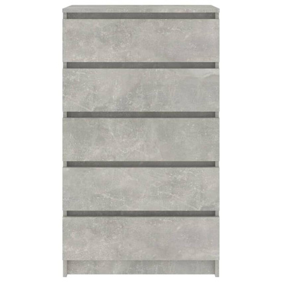 vidaXL Komoda, szarość betonu, 60x36x103 cm, materiał drewnopochodny