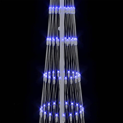 Choinka świąteczna LED z 290 diodami LED Niebieski 250 cm Metal