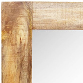 vidaXL Lustro na ścianę w drewnianej oprawie, 120 x 60 cm