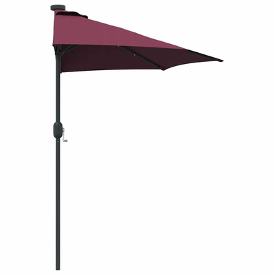 Parasolka ogrodowa Bordeaux Czerwony 294 x 150 x 223 cm